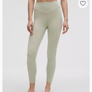 NWT Wunder Under SmoothCover High-Rise Tight 25" — in beautiful FOG GREEN